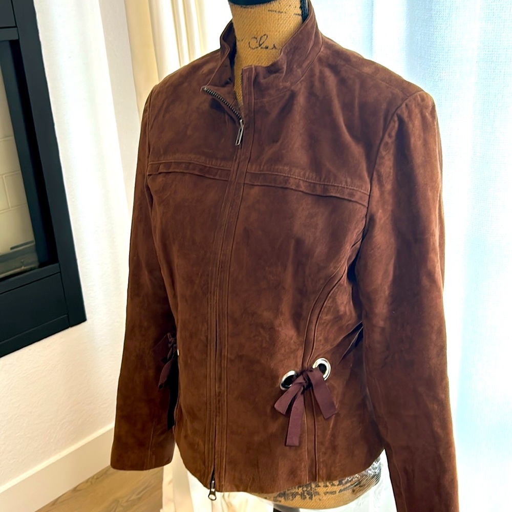 Chocolate Brown suede jacket